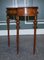 Burr Walnut Demi Lune Table Hallway Table, 1970s, Image 7