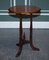 Tavolino esagonale in legno duro con piedi a forcella ricurvi, anni '20, Immagine 2