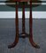 Hardwood Hexagon Side Table with Curved Spade Feet, 1920s 8
