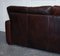 Braunes Vintage Ledersofa, 1980er 17