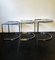 Italian Smoked Glass & Chrome Nesting Tables attributed to Vico Magistretti, 1960s, Set of 3 2
