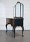 Hand Painted Carbon & Bronze Colour Dressing Table with Burr Walnut Drawers, 1920s 10