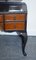Hand Painted Carbon & Bronze Colour Dressing Table with Burr Walnut Drawers, 1920s 9