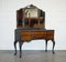 Hand Painted Carbon & Bronze Colour Dressing Table with Burr Walnut Drawers, 1920s 1