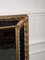 Vintage Italian Gilded Gold and Black Lacquered Square Wall Mirror, 1970s 5