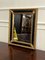 Vintage Italian Gilded Gold and Black Lacquered Square Wall Mirror, 1970s 3