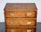 Cassettiera vintage in legno di Burr Yew con maniglie in ottone, Immagine 13