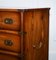 Vintage Burr Yew Wood Chest of Drawers with Brass Handles 7