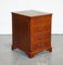 Yew Wood Gold Embossed Green Leather Top Filling Cabinet, Image 1