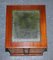 Yew Wood Gold Embossed Green Leather Top Filling Cabinet, Image 7