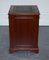 Yew Wood Gold Embossed Green Leather Top Filling Cabinet 14