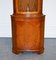 Vintage English Yew Wood Corner Cabinet 3