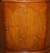 Vintage English Yew Wood Corner Cabinet, Image 16