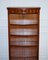 Tall Vintage Yew Open Bookcase with Adjustable Shelfs 12