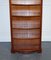 Tall Vintage Yew Open Bookcase with Adjustable Shelfs 13