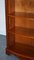 Tall Vintage Yew Open Bookcase with Adjustable Shelfs 11