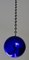 Large Deep Blue Mercury Ball with Chain 2