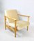 Beige Velvet GFM-142 Chair by Edmund Homa, 1970s 1