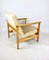 Beige Velvet GFM-142 Chair by Edmund Homa, 1970s 3