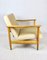 Beige Velvet GFM-142 Chair by Edmund Homa, 1970s 10