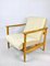 Beige Velvet GFM-142 Chair by Edmund Homa, 1970s 7