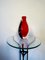 Mid-Century Ruby Red Murano Glass Red Submerged Heavy Set Glass by Flávio Poli, 1958 2