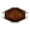 Vintage Silver and Marquetry Tray, 1930 1