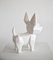 Scultura Cane Origami in ceramica smaltata, Italia, anni '50, Immagine 2