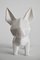 Emaillierte Origami Hundeskulptur aus Keramik, Italien, 1950er 1