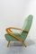 Mid-Century Italian Armchair in Green Velvet, 1950 5