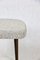 Tabouret Vintage Gris Clair en Boucle, 1970s 2