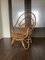 Mid-Century Peacock Lounge Chair in Rattan and Bamboo by Rohé Noordwolde, 1950s, Image 7