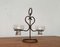Danish Candleholder in Metal and Glass, 1960s 9