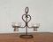 Danish Candleholder in Metal and Glass, 1960s, Image 9