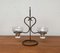 Danish Candleholder in Metal and Glass, 1960s 10