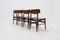 Danish Teak and Plywood Dining Chairs, 1960s, Set of 4, Image 6