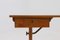 Height Adjustable Birch and Brass Partner Desk, 1960s 10