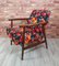 Model B-7727 Armchair with Poppies Fabric, Poland, 1960s 3