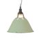 Large Industrial Green Bell Ceiling Light, 1960s, Image 1