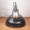 Lámpara de techo industrial negra, años 60, Imagen 3