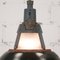 Lámpara de techo industrial negra, años 60, Imagen 5