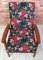 Armchair with Flower Upholstery, Romania, 1960s, Image 2