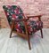 Armchair with Flower Upholstery, Romania, 1960s, Image 7