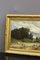 Animated Landscape by River, 1800s, Oil on Canvas, Framed 4