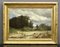 Animated Landscape by River, 1800s, Oil on Canvas, Framed 1