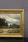 Animierte Landschaft am Fluss, 1800er, Öl auf Leinwand, Gerahmt 6