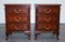 Brass Inlaid Anglo Indian Bedside Tables, 1970s, Set of 2 4