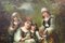 Frédéric Borgella, Jeunes filles célébrant le printemps, fin des années 1800, huile sur toile 9
