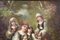Frédéric Borgella, Jeunes filles célébrant le printemps, fin des années 1800, huile sur toile 2