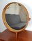 Espejo de mesa con marco de madera de Uno & Osten Kristiansson para Luxus, 1960, Imagen 1